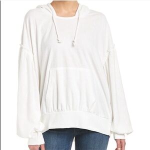 ☁️ Free People White Hoodie Early Morning